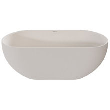 Benna Oval Solid Surface Freestanding Bath with Overflow